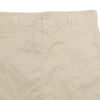 OLD NAVY Womens Beige Cotton Straight Short Skirt Size M Casual Pocket Detail