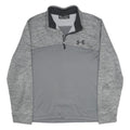 UNDER ARMOUR Mens Grey & Heather Grey 1/4 Zip XL Sweatshirt Performance Pullover