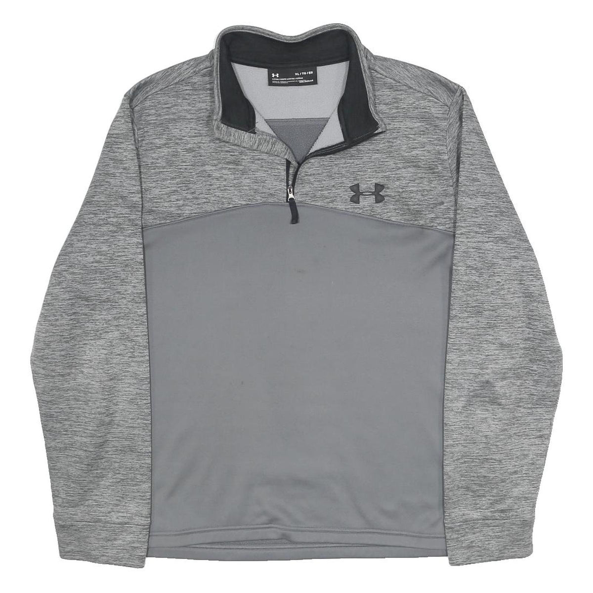 UNDER ARMOUR Mens Grey & Heather Grey 1/4 Zip XL Sweatshirt Performance Pullover