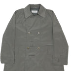 SPORTMAX Womens Grey Double Breasted Button Jacket UK 12 Polyester Classic