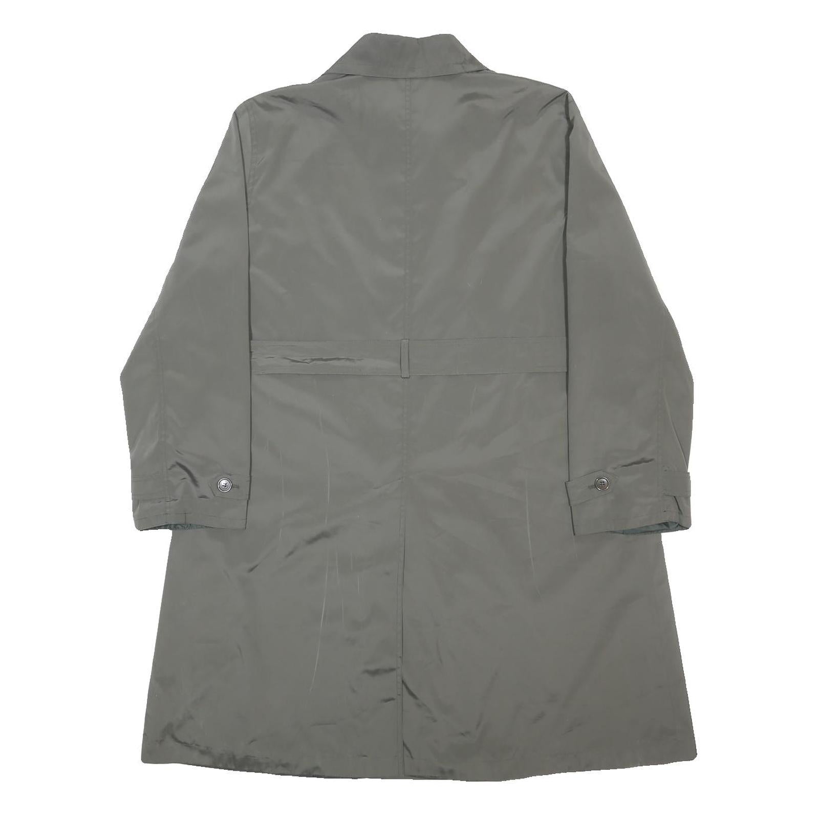 SPORTMAX Womens Grey Double Breasted Button Jacket UK 12 Polyester Classic