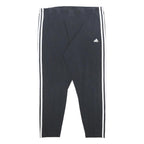 ADIDAS Womens Joggers Black White 2XL W32 L25 Slim Tapered Fit Cotton Blend