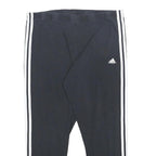 ADIDAS Womens Joggers Black White 2XL W32 L25 Slim Tapered Fit Cotton Blend
