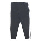 ADIDAS Womens Joggers Black White 2XL W32 L25 Slim Tapered Fit Cotton Blend