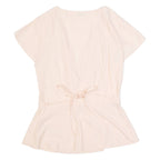 JACK WILLS Womens Wrap Top Pink V-Neck UK 6