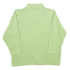 COSMOS Mens Green 1/4 Zip M Cotton Blend Sweatshirt Pullover Casual