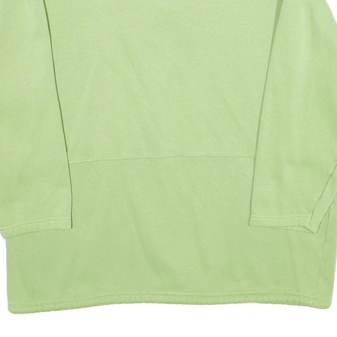 COSMOS Mens Green 1/4 Zip M Cotton Blend Sweatshirt Pullover Casual