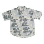 SUMMA Mens Blue & Cream Hawaiian Shirt 2XL Cotton Short Sleeve Summer Holiday