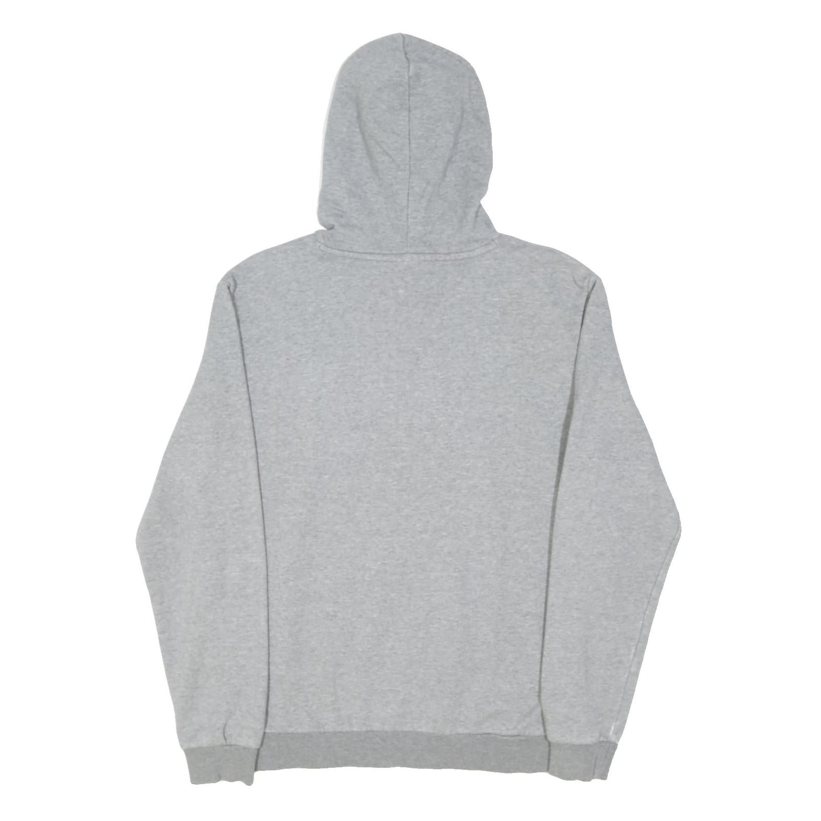 PUMA Mens Grey Hoodie M Cotton Blend Pullover Casual Sweatshirt