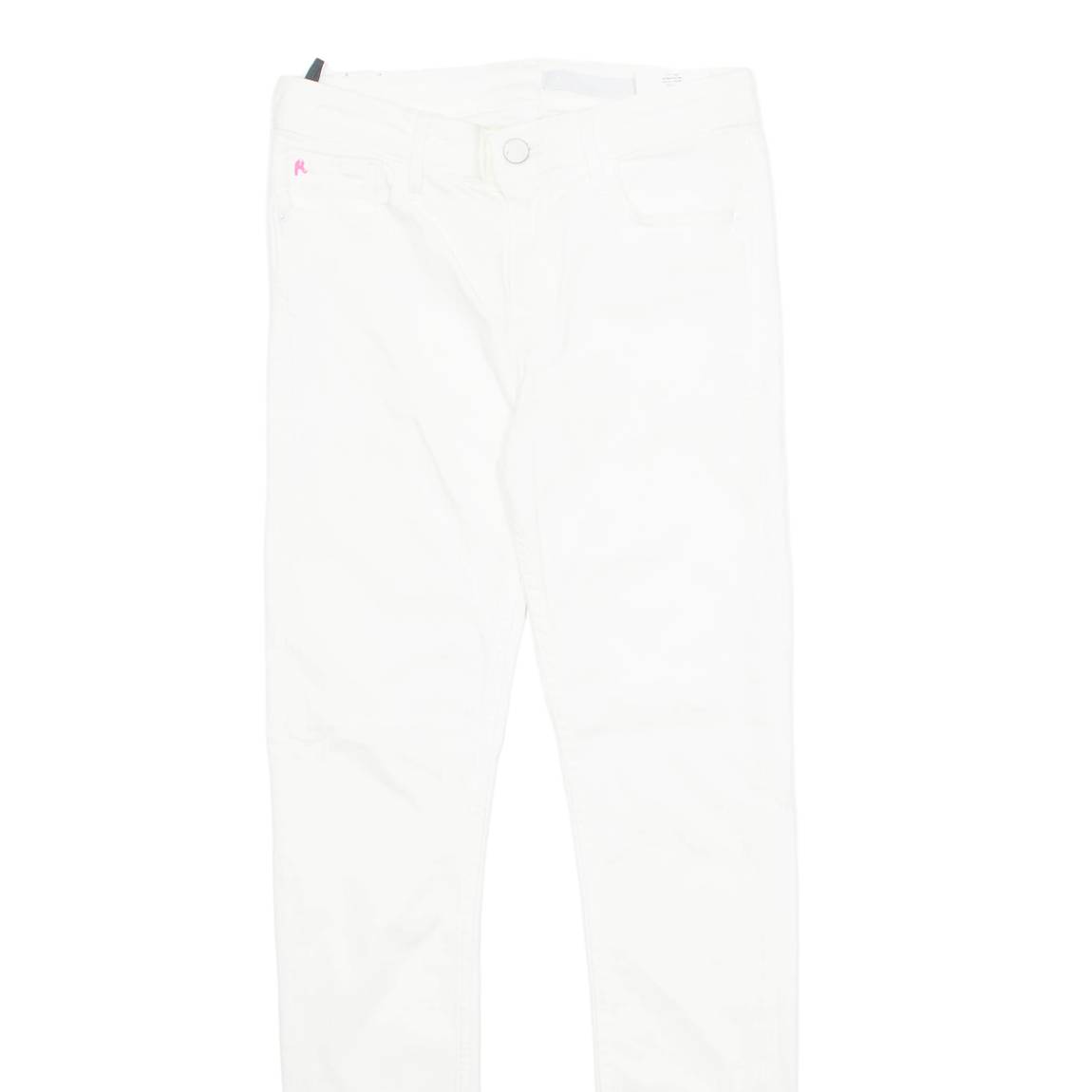 REPLAY Womens Trousers White Regular Skinny W26 L27