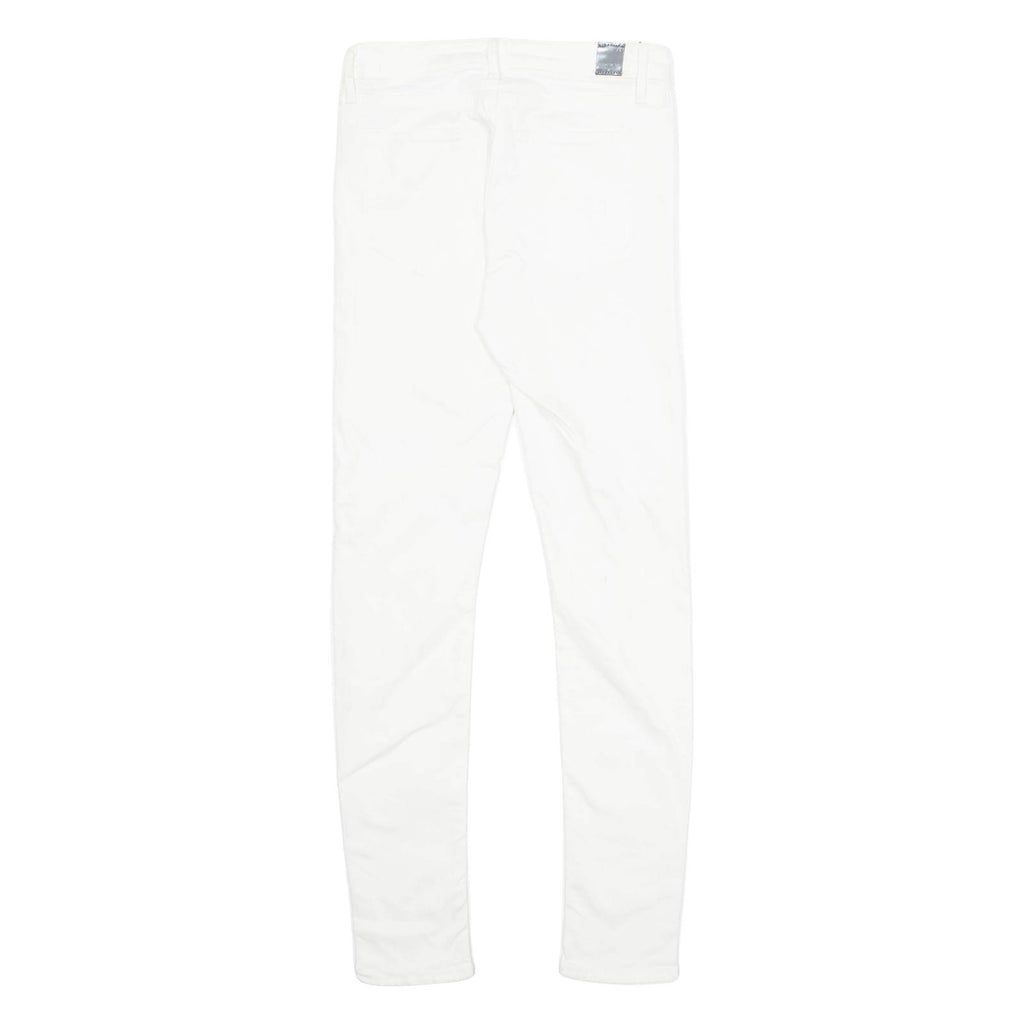 REPLAY Womens Trousers White Regular Skinny W26 L27