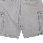 CARHARTT Mens Grey Cargo Shorts Relaxed Fit M W32 Cotton Blend Utility Workwear
