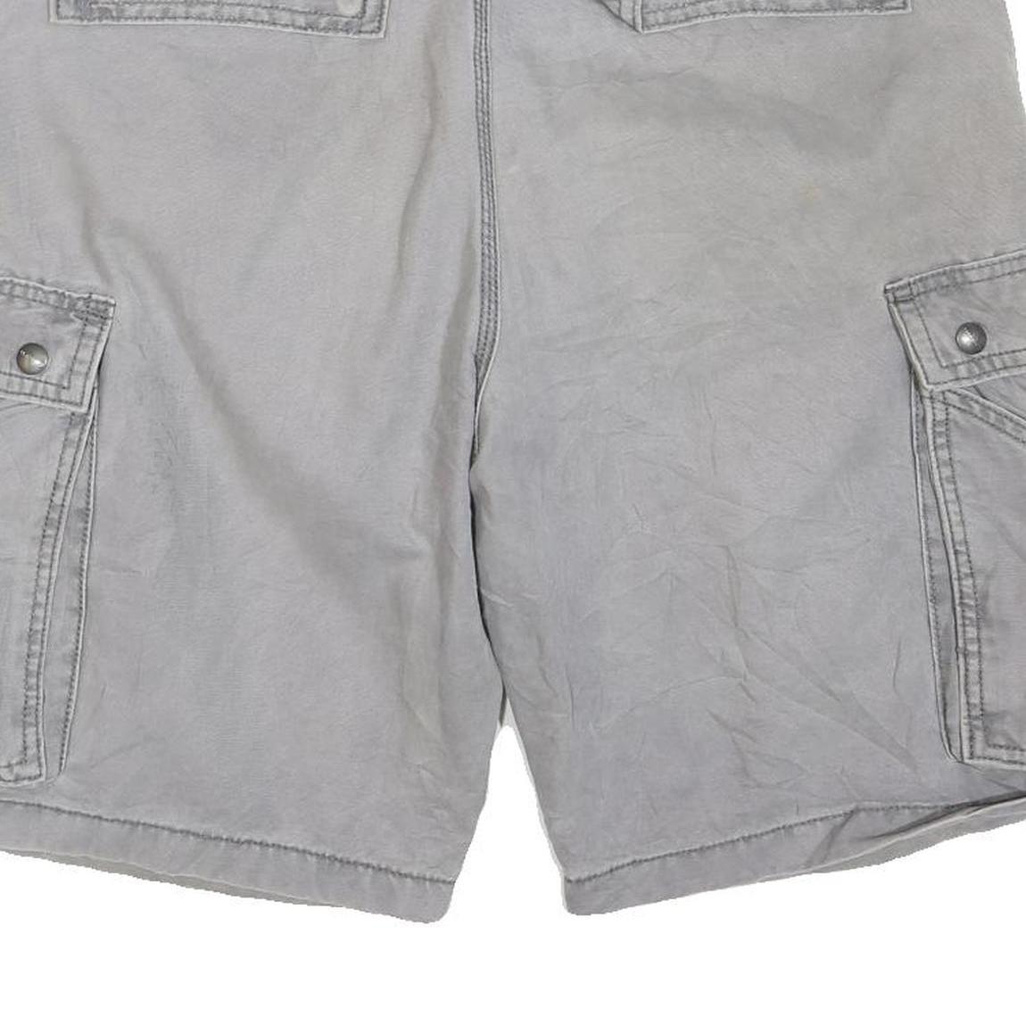 CARHARTT Mens Grey Cargo Shorts Relaxed Fit M W32 Cotton Blend Utility Workwear