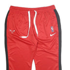 NIKE Mens Joggers Red & Black Relaxed Straight 2XL W36 L25 NBA Chicago Bulls