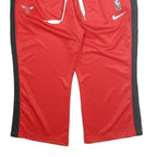 NIKE Mens Joggers Red & Black Relaxed Straight 2XL W36 L25 NBA Chicago Bulls