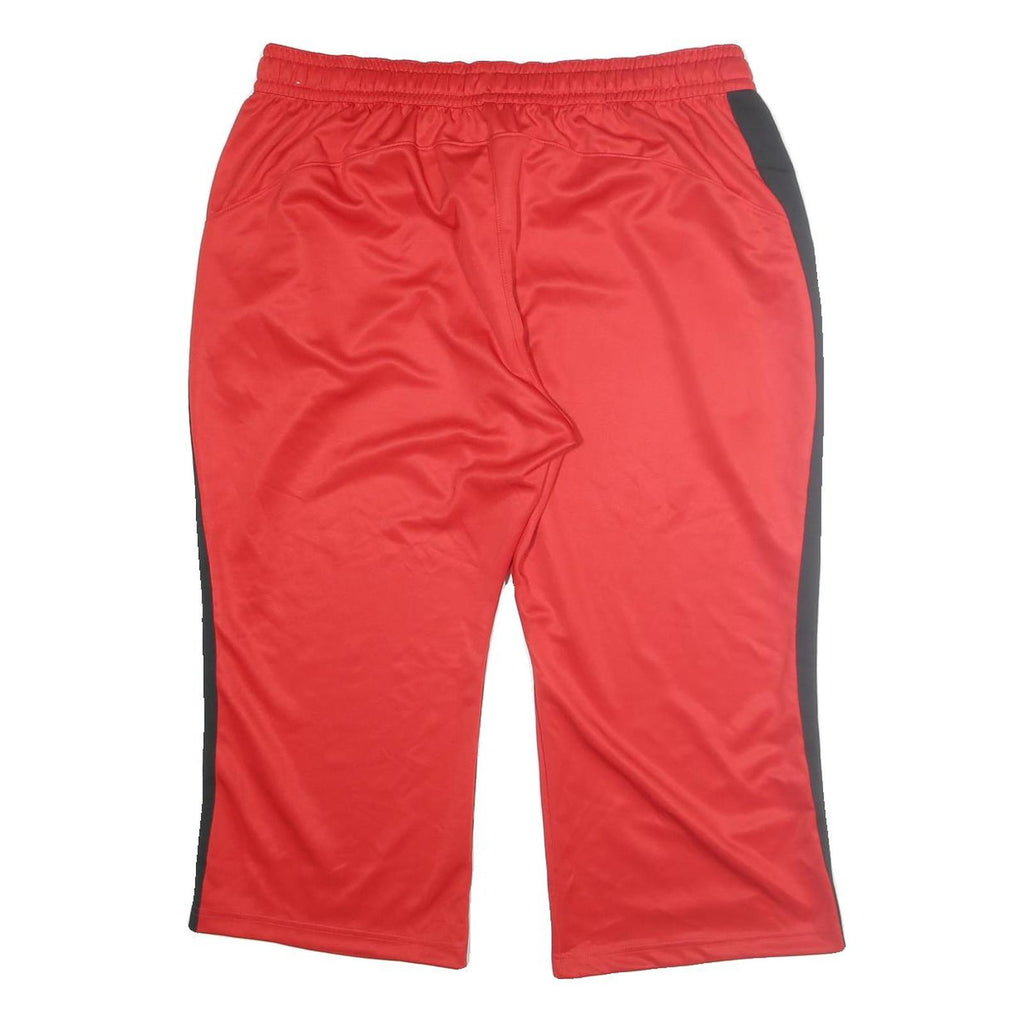 NIKE Mens Joggers Red & Black Relaxed Straight 2XL W36 L25 NBA Chicago Bulls