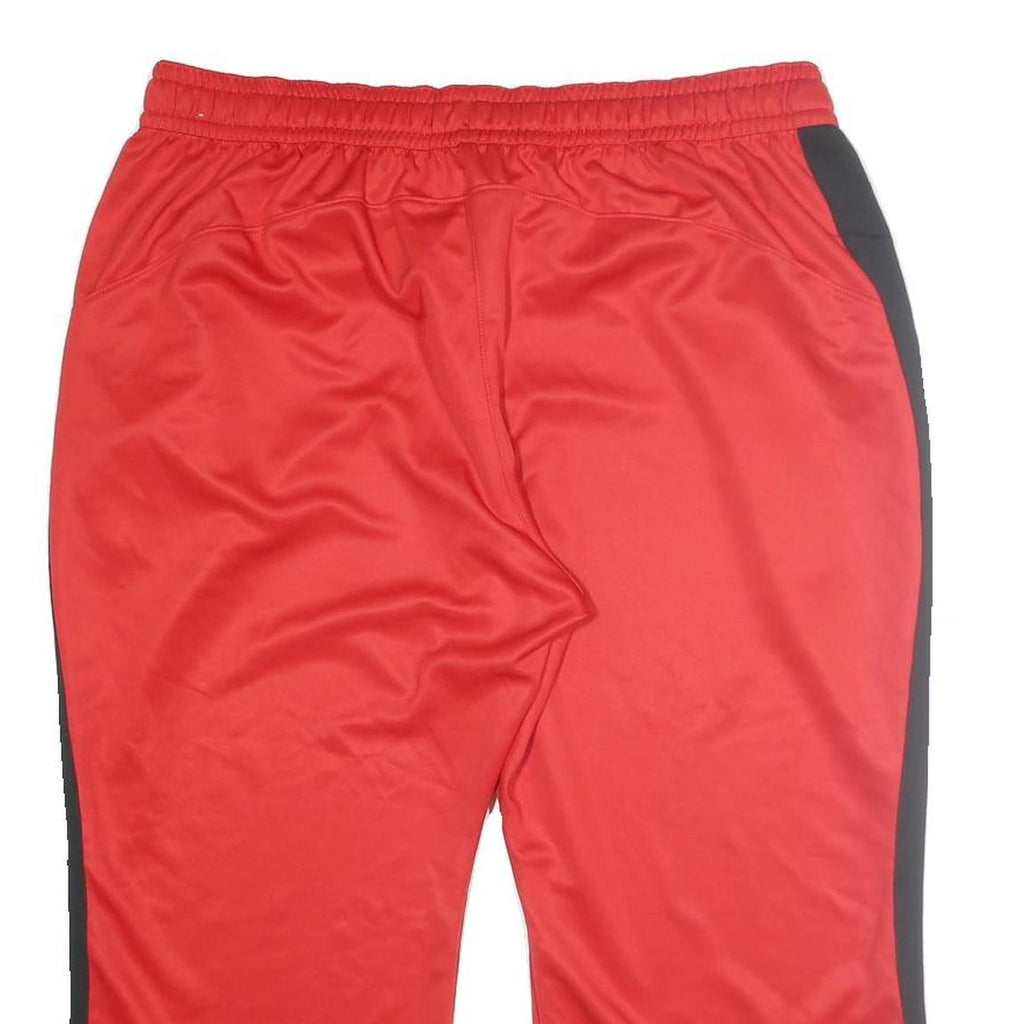 NIKE Mens Joggers Red & Black Relaxed Straight 2XL W36 L25 NBA Chicago Bulls