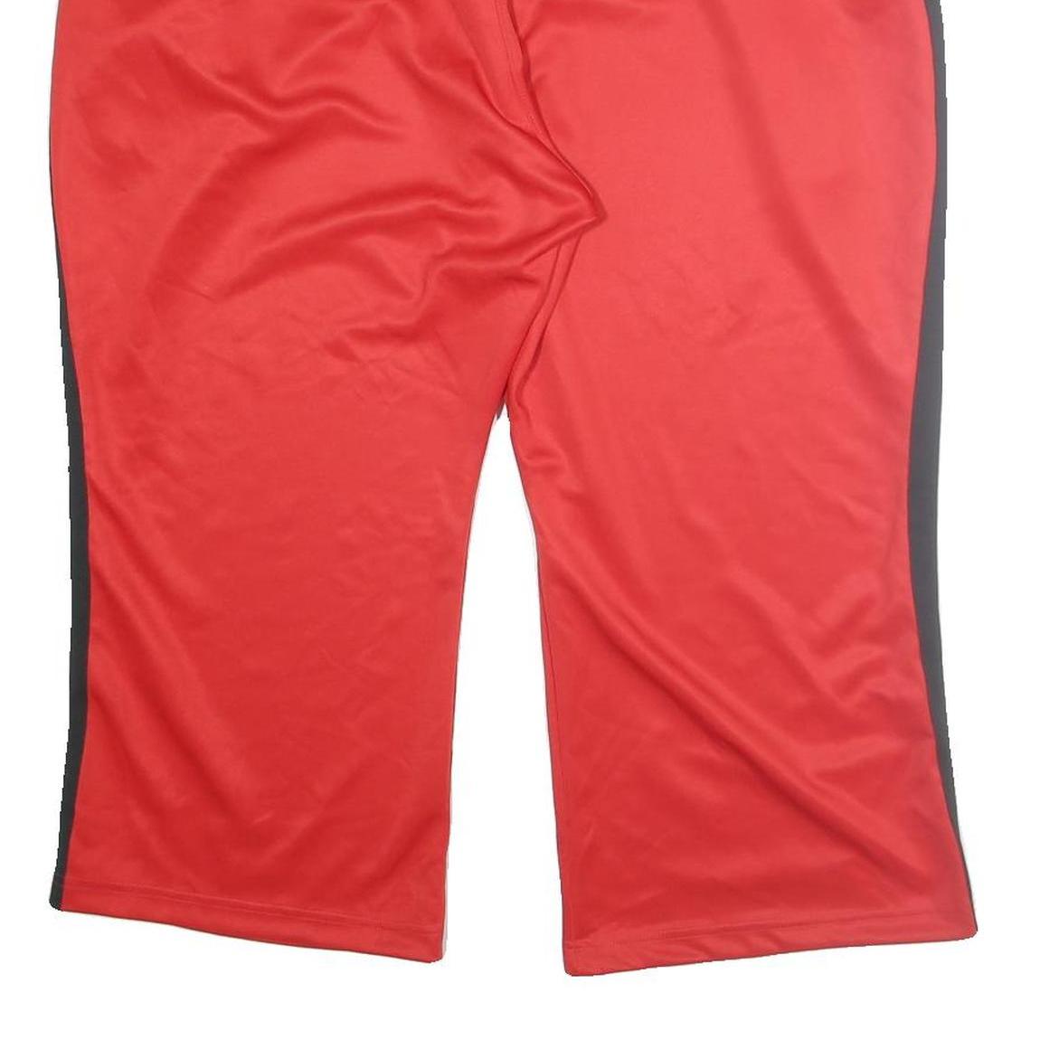 NIKE Mens Joggers Red & Black Relaxed Straight 2XL W36 L25 NBA Chicago Bulls