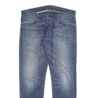 CARHARTT Mens Regular Fit Blue Denim Jeans Button Closure W37 L32 Classic Style