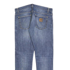 CARHARTT Mens Regular Fit Blue Denim Jeans Button Closure W37 L32 Classic Style