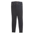7 FOR ALL MANKIND Womens Corduroy Trousers Black Slim Tapered W28 L30