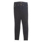 7 FOR ALL MANKIND Womens Corduroy Trousers Black Slim Tapered W28 L30