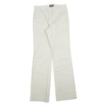 TIDE Womens Cotton Blend White Regular Fit Straight Leg Trousers W28 L32 Casual