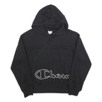 CHAMPION Womens Black Hoodie M Cotton Blend Pullover Hooded Sweatshirt