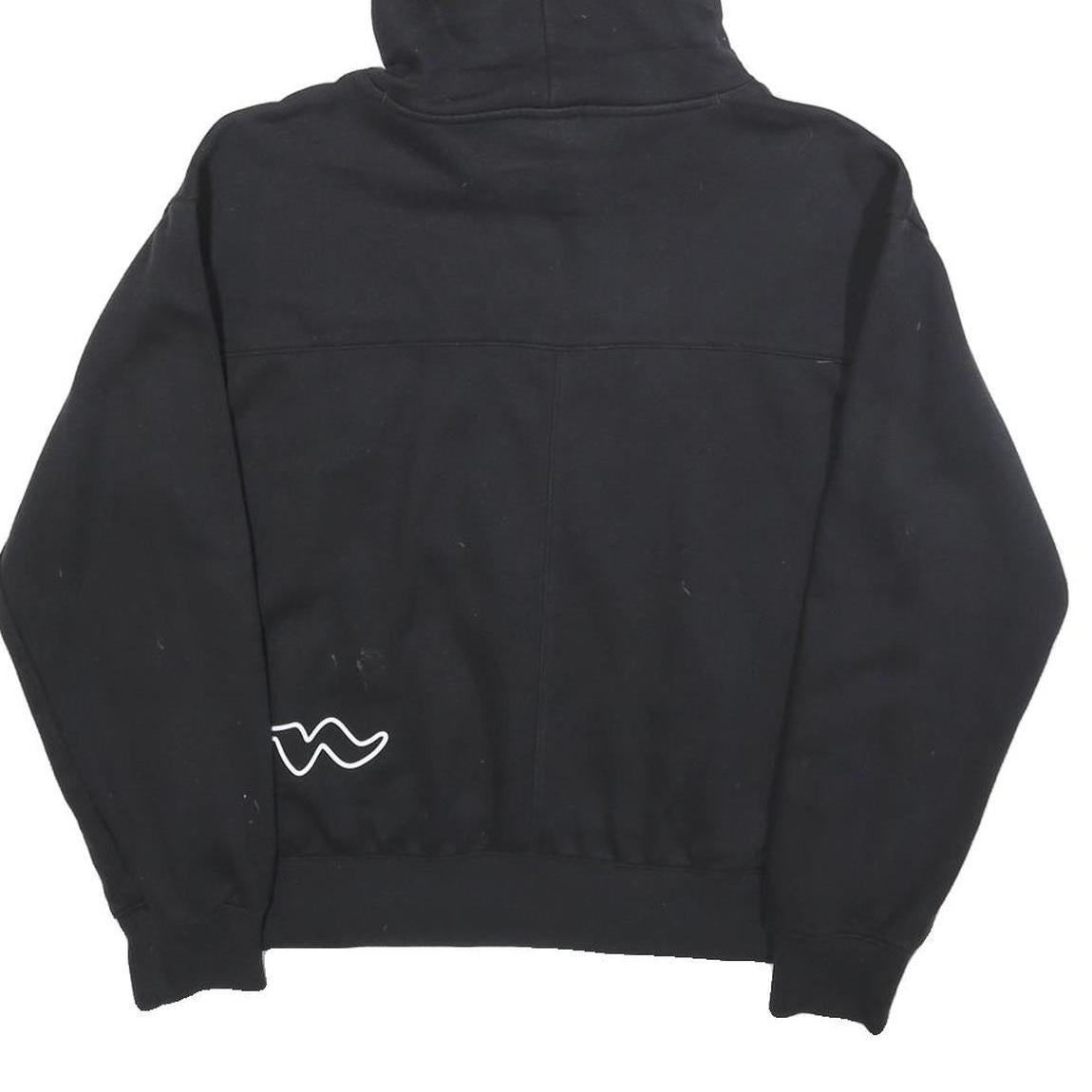 CHAMPION Womens Black Hoodie M Cotton Blend Pullover Hooded Sweatshirt