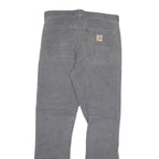 CARHARTT Mens Regular Grey Denim Jeans Regular Fit W31 L32 Workwear Zip Closure