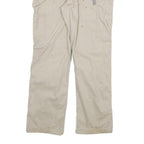 CARHARTT Mens Cotton Blend Beige Relaxed Straight Trousers W33 L30 Workwear