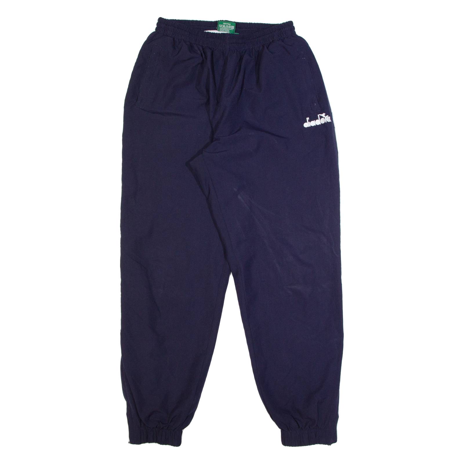 DIADORA Lined Mens Track Pants Blue Tapered M W24 L29