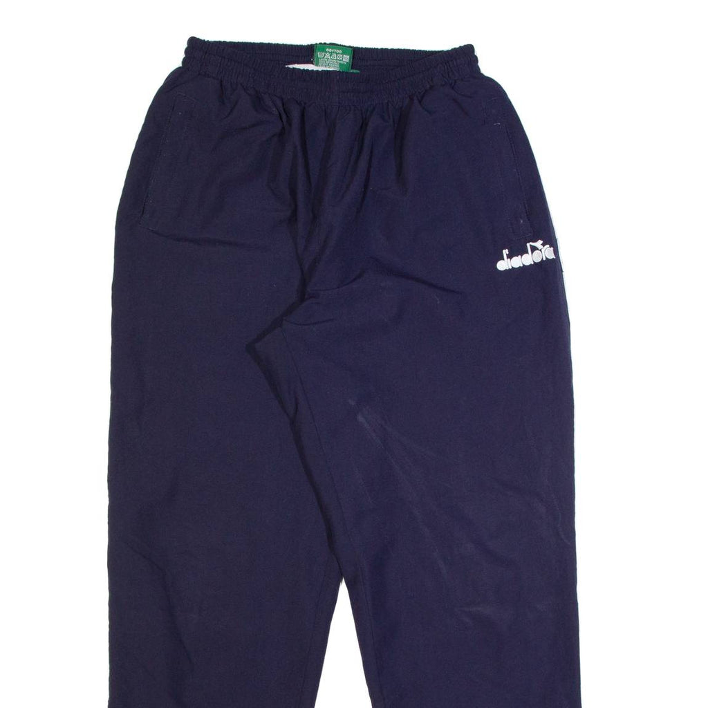 DIADORA Lined Mens Track Pants Blue Tapered M W24 L29