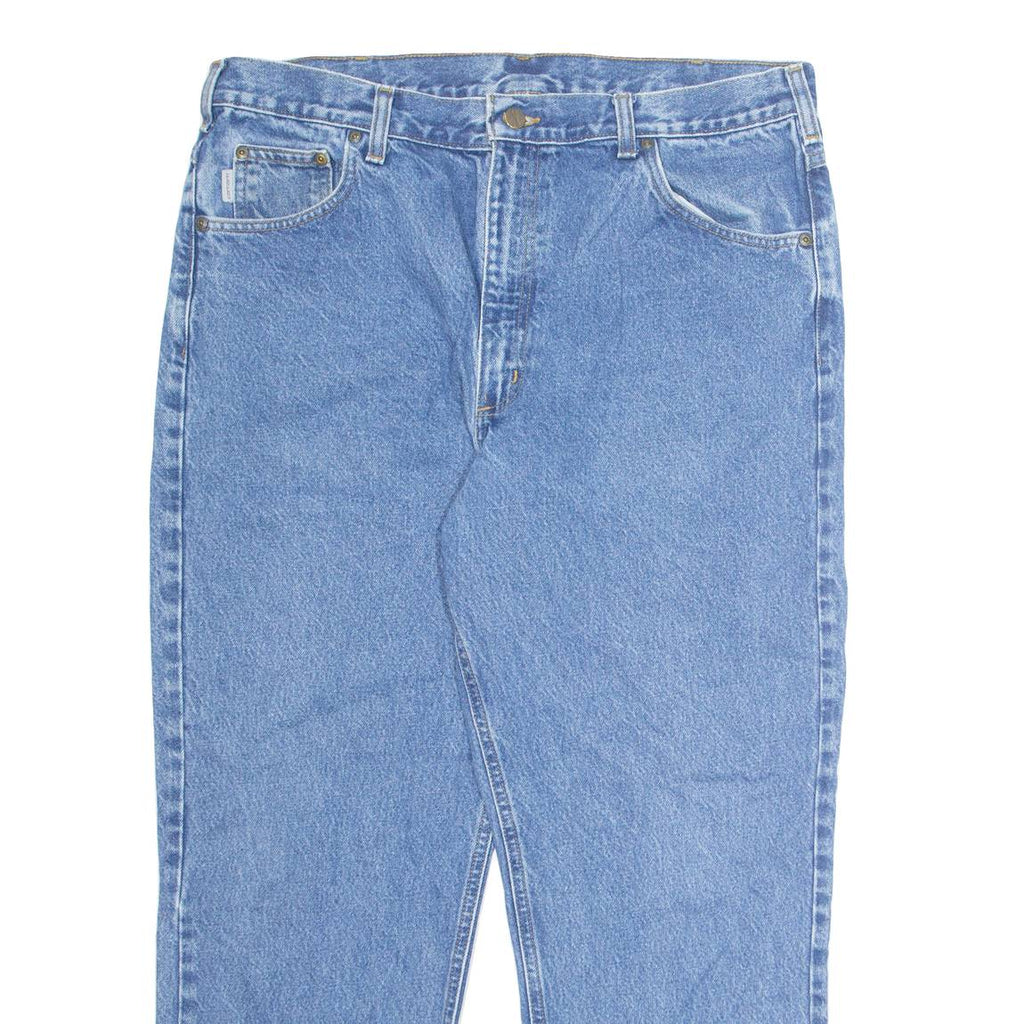 CARHARTT Mens Jeans Blue Regular Straight W36 L27