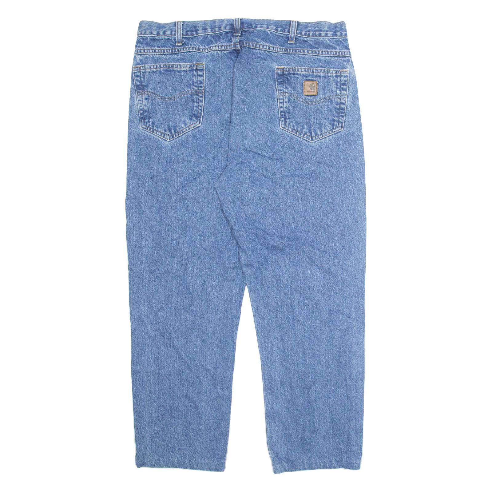 CARHARTT Mens Jeans Blue Regular Straight W36 L27