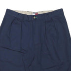 TOMMY HILFIGER Womens Navy Casual Cotton Blend Shorts L W34 Classic Comfort