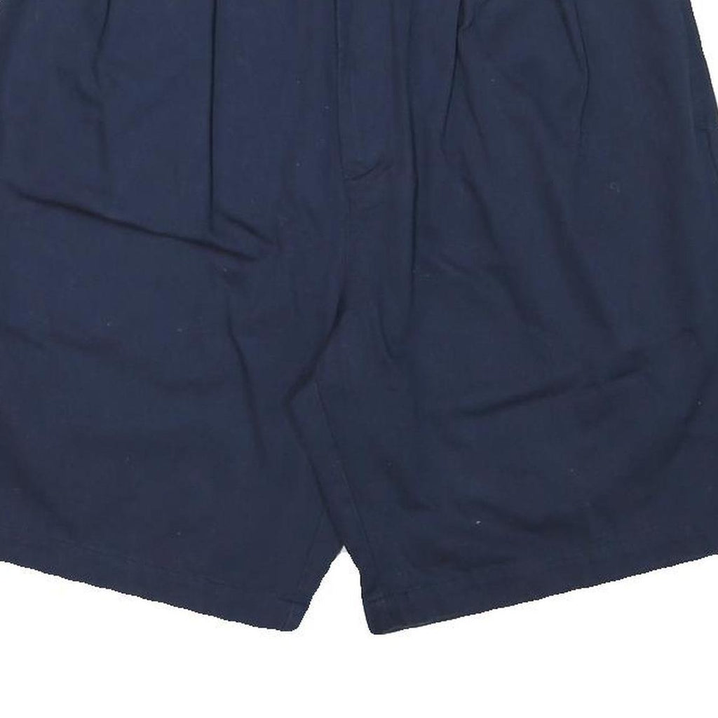 TOMMY HILFIGER Womens Navy Casual Cotton Blend Shorts L W34 Classic Comfort