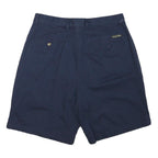 TOMMY HILFIGER Womens Navy Casual Cotton Blend Shorts L W34 Classic Comfort