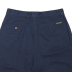 TOMMY HILFIGER Womens Navy Casual Cotton Blend Shorts L W34 Classic Comfort