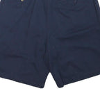 TOMMY HILFIGER Womens Navy Casual Cotton Blend Shorts L W34 Classic Comfort