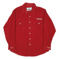 MWG Mens Red Cotton Blend Long Sleeve Shirt XL Bridgestone Logo Workwear
