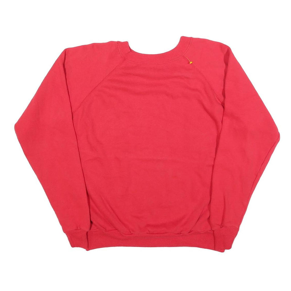 PANNILL Womens Red Crew Neck XL Cotton Blend Sweatshirt Pullover Comfortable