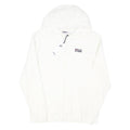 FILA Mens White Cotton Blend Full Zip Hoodie M Classic Logo Sportswear