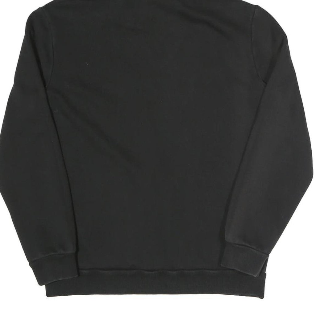 PUMA Mens Black Hoodie M Cotton Blend Pullover Drawstring Hooded Sweatshirt