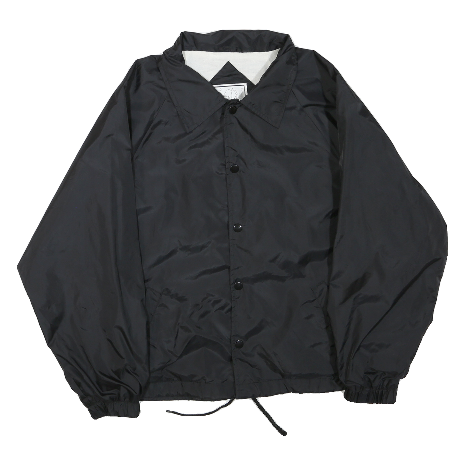 RENEGADE Mens Black Button Jacket M Polyester Blend Classic Casual Lightweight