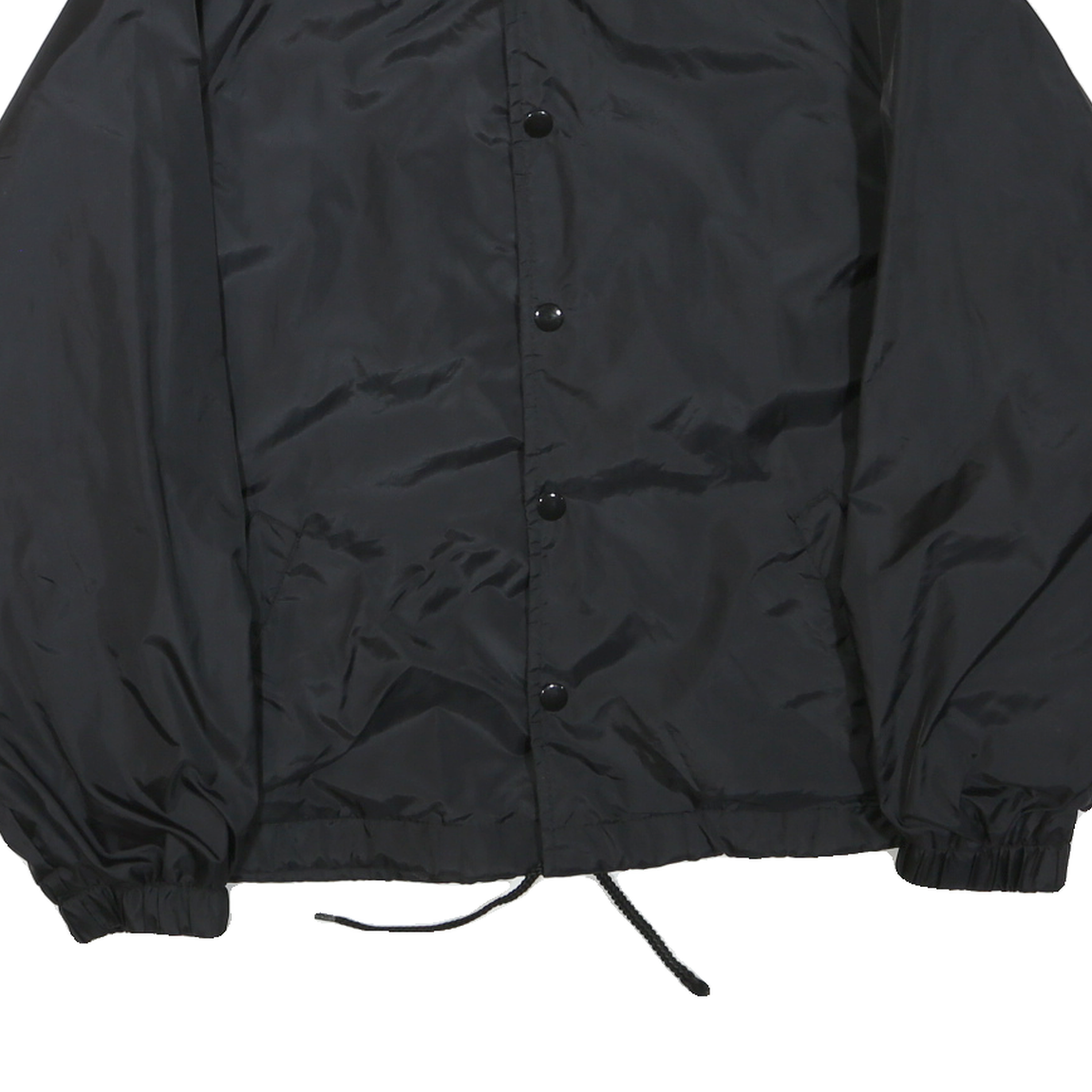 RENEGADE Mens Black Button Jacket M Polyester Blend Classic Casual Lightweight