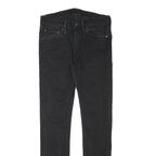 LEVI'S Mens Jeans Black Slim Skinny Denim W28 L29 Zip Cotton Blend