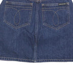 CALVIN KLEIN JEANS Womens Purple Blue Yellow & Orange Denim Mini Cotton Skirt