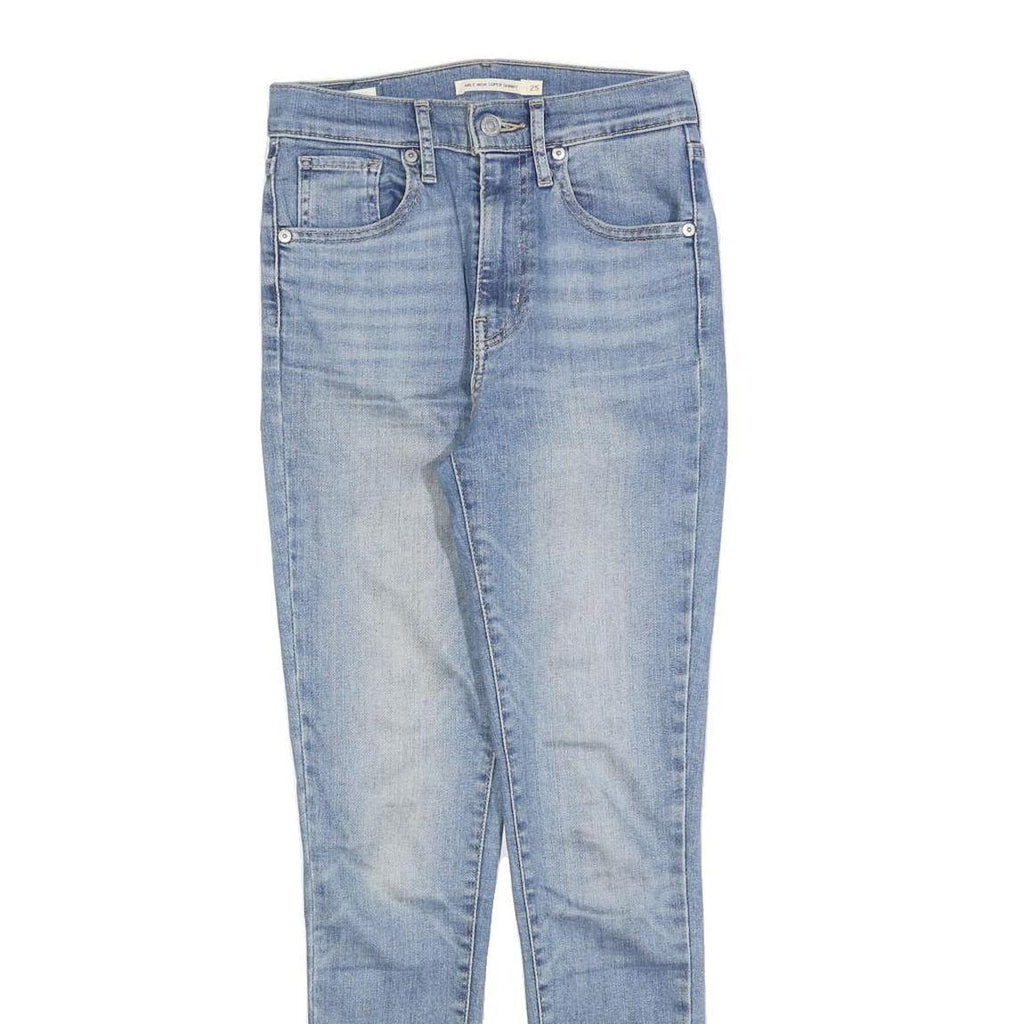 LEVI'S Womens Blue Slim Skinny Denim Light W25 L28 Jeans Stretch Cotton