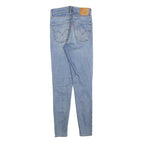 LEVI'S Womens Blue Slim Skinny Denim Light W25 L28 Jeans Stretch Cotton